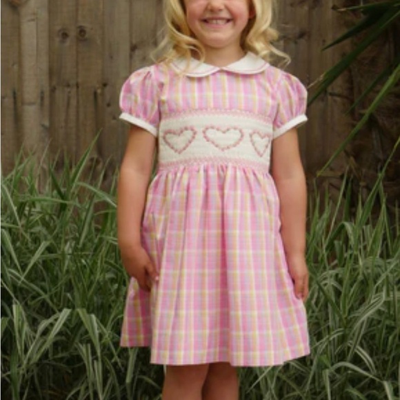 EUC Rachel Riley Smocked Dress Size 6 - Picture 9 of 10